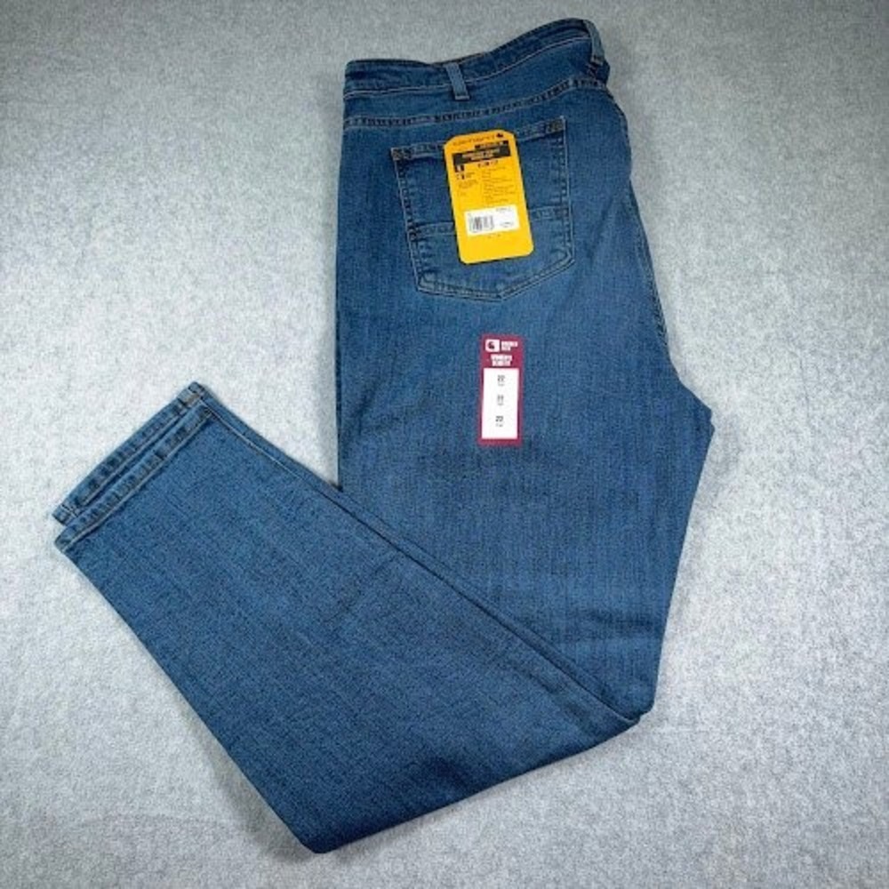 NWT Carhartt Rugged Flex Jeans Womens 22 Tall fits 44x30 Relaxed Fit BD5383W